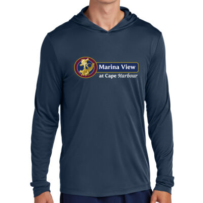 Sport-Tek® Posi-UV® Pro Long Sleeve Hoodie - True Navy Thumbnail