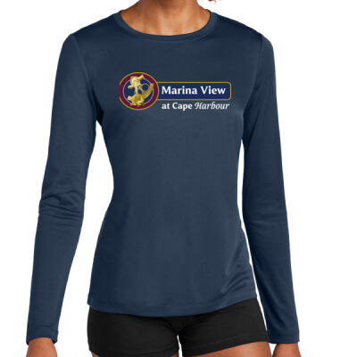 Sport-Tek® Women's Posi-UV® Pro Long Sleeve  - True Navy Thumbnail