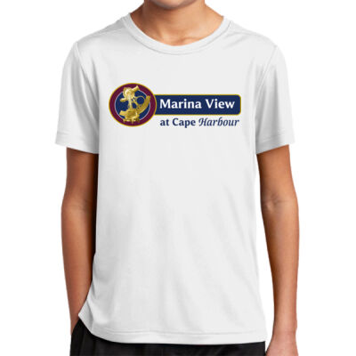 Sport-Tek® Youth Posi-UV® Pro Tee - White Thumbnail