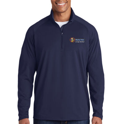 Sport-Tek® Sport-Wick® Stretch 1/4-Zip Pullover - True Navy Thumbnail