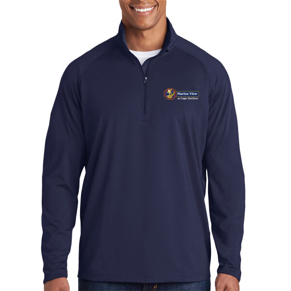 Sport-Tek® Sport-Wick® Stretch 1/4-Zip Pullover - True Navy Thumbnail