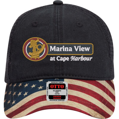 OTTO CAP® 6 Panel Low Profile Mesh Back Trucker Dad Hat - True Navy Thumbnail